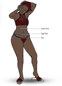 an illustration of a woman in a bikini